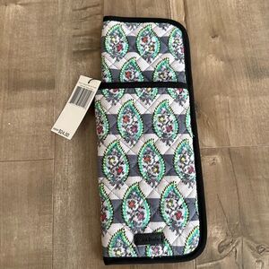 NEW Vera Bradley Paisley Stripes‎ Ironic Curling Flat Iron Cover Holder Travel